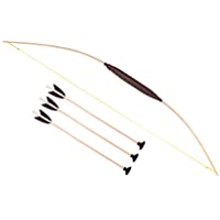 Wooden Bow 47 &amp- 3 Arrows - Archery Set For Children